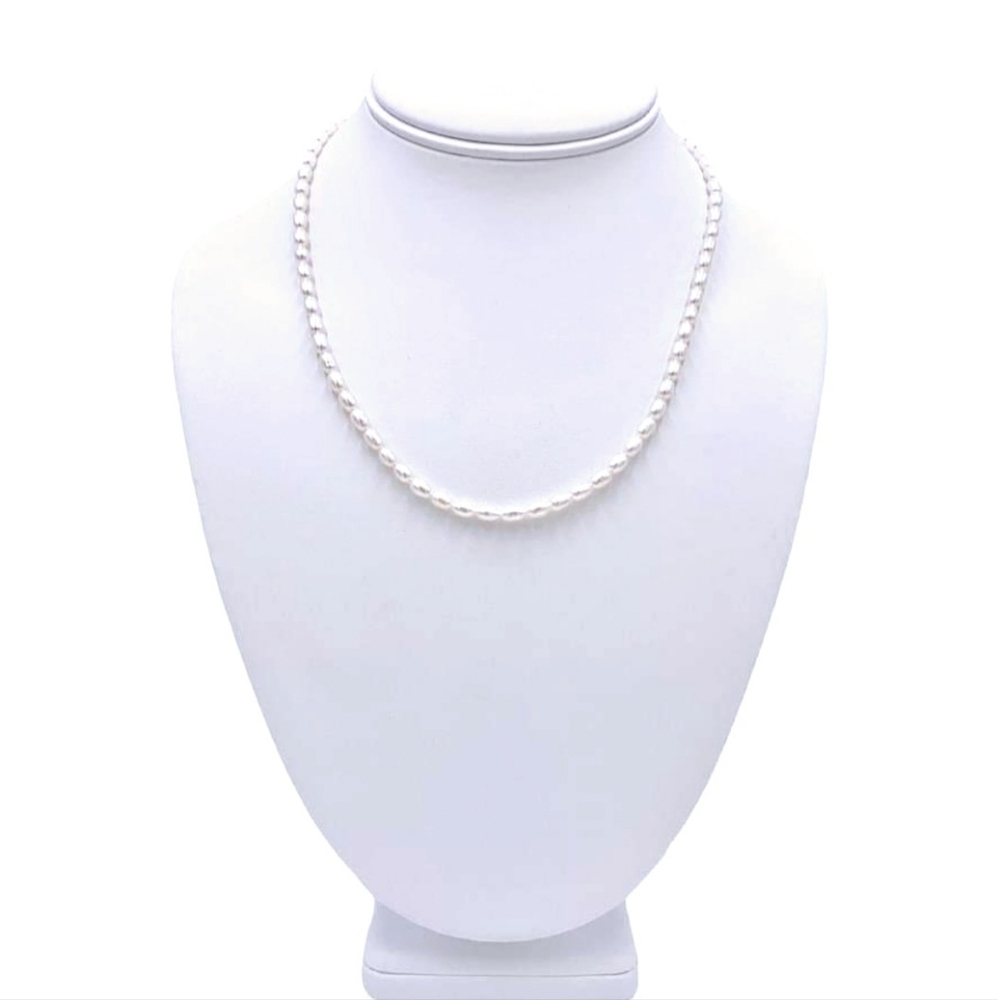 Nicky Butler Silver 18” Freshwater Cultured Rice Pearl Necklace NB Designer NWT - Picture 6 of 16